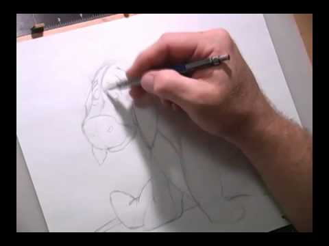 how to draw eeyore step by step easy