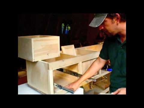 drawers - How to install drawer slides without using a pencil or tape measure.