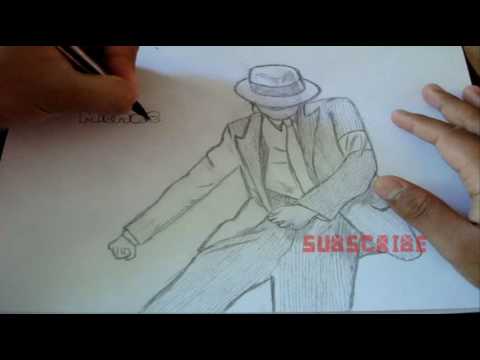 how to draw michael jackson