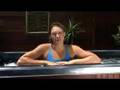 Kelly Stubbins in a Monarch swim spa