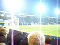 Luton v Cambridge - Tom Craddock hitting post.