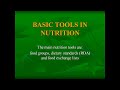 Basic Tools in Nutrition