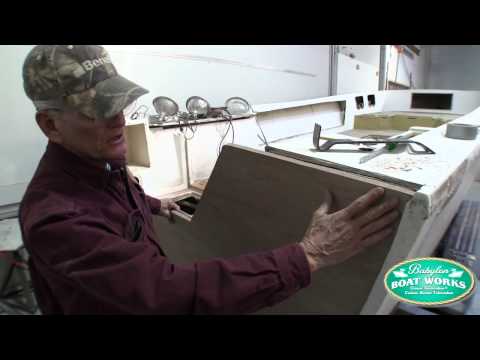 how to rebuild a transom on a fiberglass boat