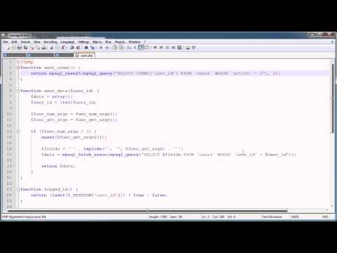 PHP Tutorials: Register & Login (Part 9): Total Users Widget_Php,Java,SQL,Html szoftverfejleszt�knek. Heti legjobbak