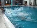 This is an double Somersault in the swimming pool