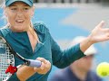 former wimbledon champ maria sharapova took a turn at modeling in a london storefront this week as she prepares for the upcoming wimbledon tournament. (june 19)