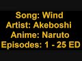 N@ruto - ED 1 "Wind" Full Song