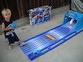 Charlie tries Bowling - at home, in the backyard.