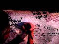 Meegs & The Beatles - signing the wall at Abbey Rd Studios