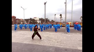 CLB võ thuật cổ truyền thành phố Uông Bí đồng diễn võ thuật đầu xuân