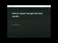 How to get the most out of job searching