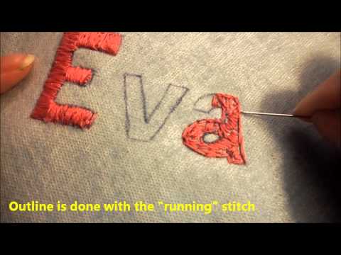 how to embroider a patch by hand