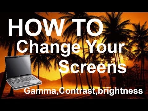 how to adjust pc contrast