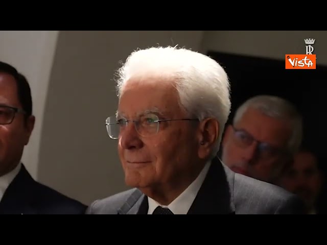 Il Presidente Mattarella visita la mostra 'Ferrovie d'Italia 1861-2025' al Vittoriano Roma