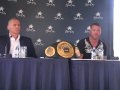 Danny Green vs Paul Briggs boxing press conf 2 June 2010