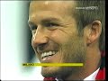 presentazione david beckham a san siro milan-udinese