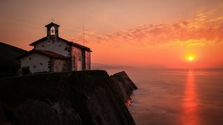 Anochece en la ermita San Telmo, Zumaia - Timelapse 16-07-2014