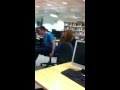 Girl Sitting On A Chair Fail - accident, chair, embarrassing, fail, girl, head slam, idiot, owned, painful, funny