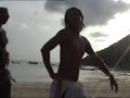 crazy fun gay Poekie dancing and talk crazy on the beach in Thailand, holiday Jan Chris Alex Ray