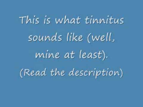 What tinnitus sounds like