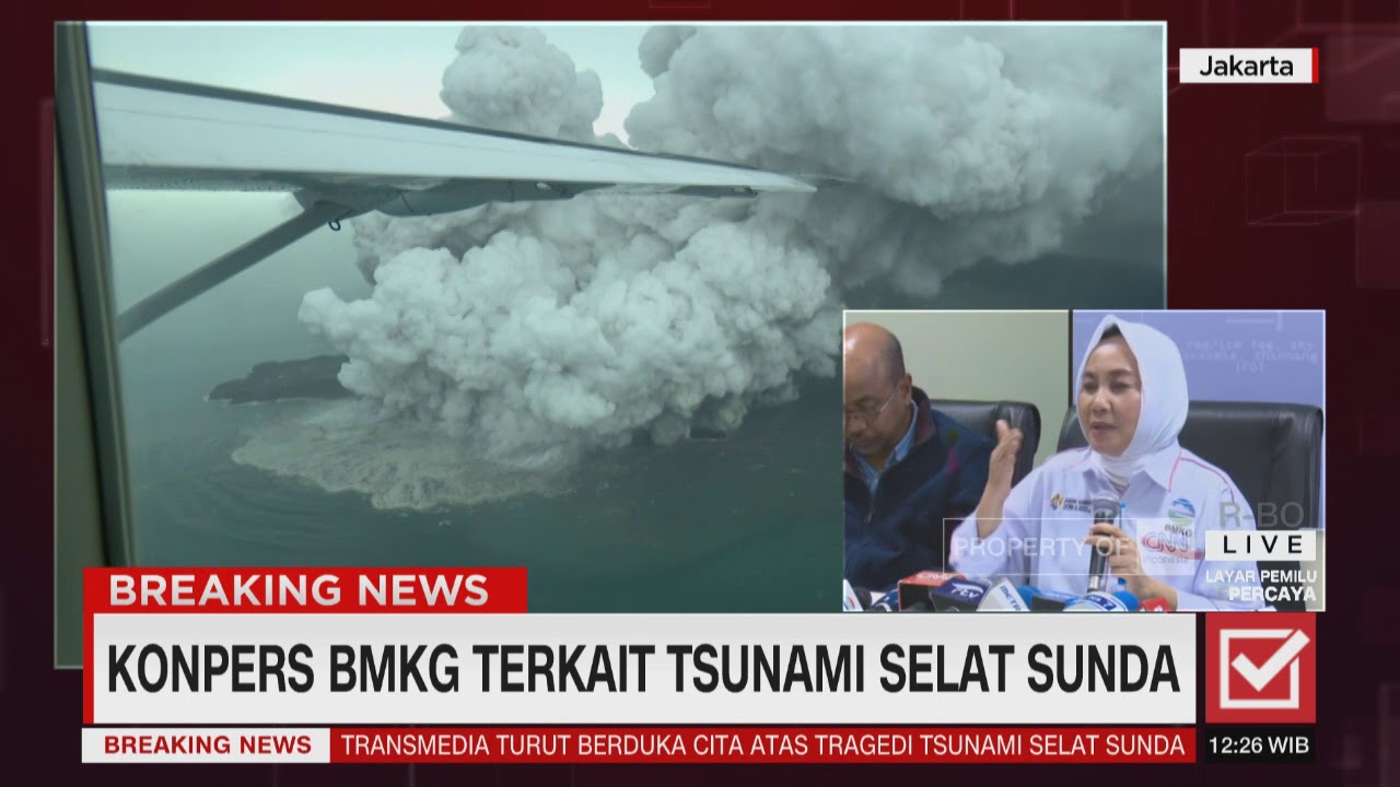 BMKG Bicara Soal Penyebab Tsunami di Selat Sunda