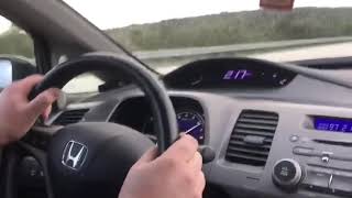 Honda Civic Fd6 16 i-vtec Hız Denemesi Top Speed 