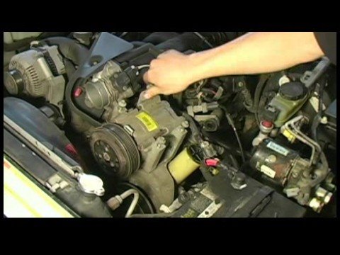 How to Replace an Air Conditioning Compressor in a Ford Explorer : Installing O-Rings for Air Conditioning Compressor in a Ford Explorer