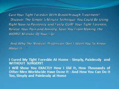 how to cure tight foreskin