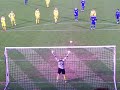 Ashley Stott converts the penalty vs. Chorley.