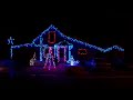 Christmas lights controlled by 16 channel Light-O-Rama Controller.Wind gusts were 15-30 Mph.while doing video.Edwards FamilyNorthville, NY