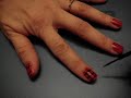 checkered pink, black and white nail design!