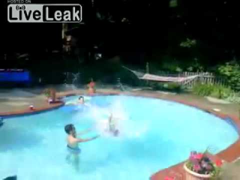 Jump on chair in Pool Like a Boss