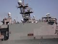 American battleship on Suez Canal