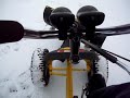 Pedal Powered Snow Plow
