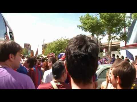 Fans del Levante celebrando el ascenso a Primera 2010