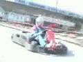 Electric gokarts at Mile End Park, London