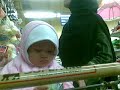 Qanita Radhiya Wafa' with her Moms at Superindo Supermarket