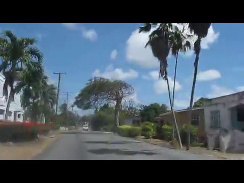 driving through barbados