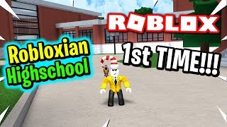 My First Time Playing Robloxian Highschool Minecraftvideos Tv