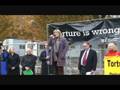 Linda Ryden Sings America the Beautiful at Protest