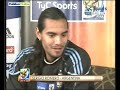 Conferencia de Prensa de , el Arquero de la Selección Argentina