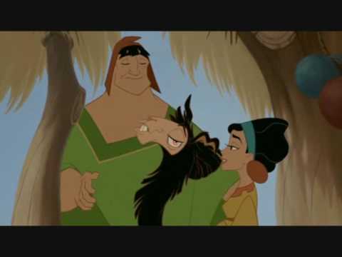 kronk - Scena in cui Izma e Kronk vanno a casa di Paccha per cercare l'imperatore.