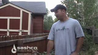 How to stain a fence