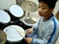 鼓手魷魚kEN 爵士鼓教學, 學生-張家豪；黑吃黑by 張惠妹drum cover