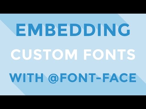 how to attach font in css