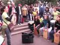 percussioniste di strada a Barcellona