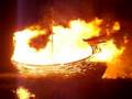 Viking Longboat Set on Fire