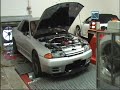 nearly 500 bhp nissan skyline r32 gtr on the rollers