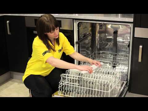 how to install zanussi dishwasher