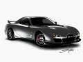 Mazda RX 7 - speed painting by stychu